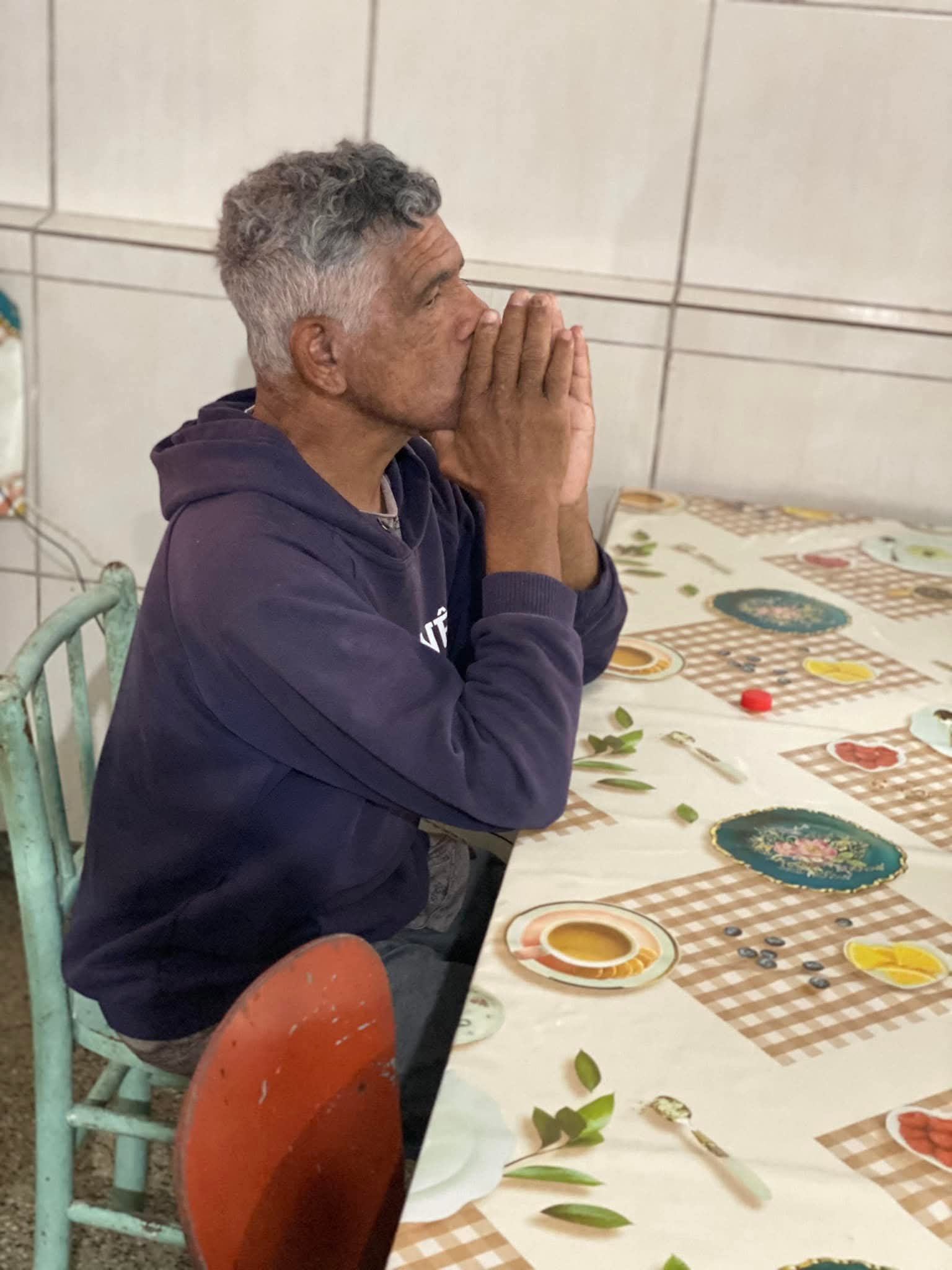Momento no asilo - Gratidão